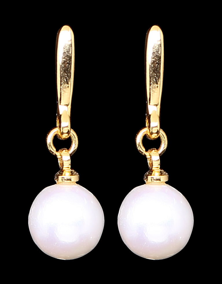 3 Pearl Dangle Earrings Set In 14K White Gold - Porcello Jewelers